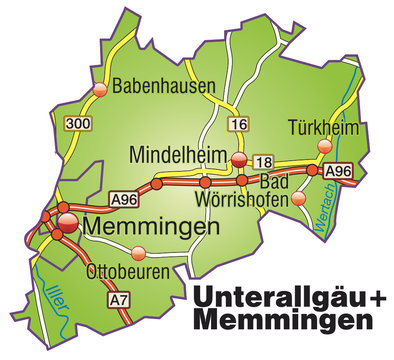 Landkreise Unterallg&auml;u + Memmingen Variante1