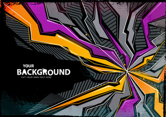 Cool abstract graffiti background. Vector illustration. © Vecster