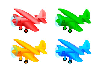 Collection of colorful planes