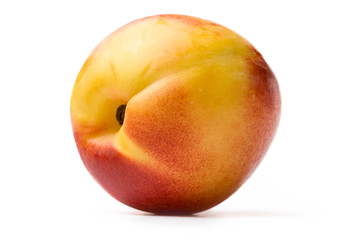 Peach isolated on white background