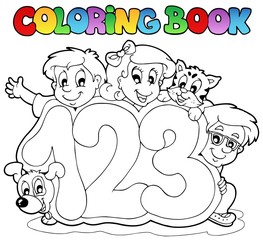 Numéros d& 39 école de livre de coloriage