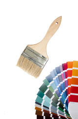 Brocha y colores