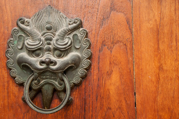 Chinese temple door