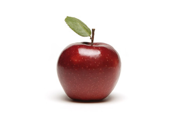 Red apple, isolated on white background