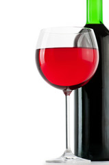 Wine concept with gradient background