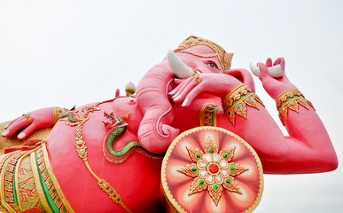 The statue of Lord Ganesh at large in Thailand