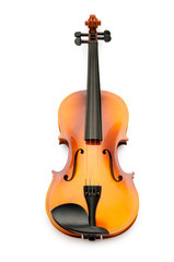 Fototapeta premium Violin isolated on the white
