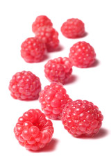 raspberry isolated on white background