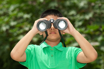 Boy with binocular 2.