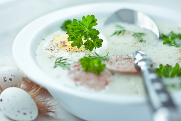 Barszcz Biały. Polish Easter Soup