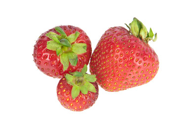 Drei Erdbeeren