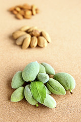 Fototapeta na wymiar almond nuts