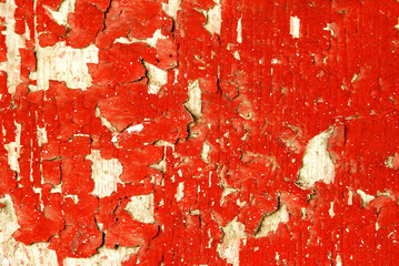Red Peeling Paint