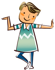 Close-up of boy standing