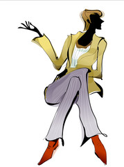 Close-up of man sitting