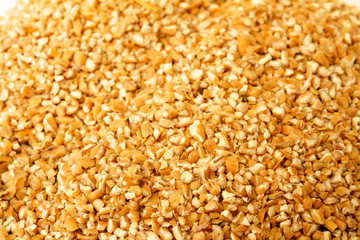 Pile of Pearl Barley isolated on white