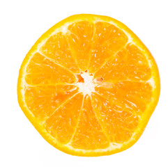 Fototapeta na wymiar tangerine citrus slice