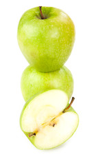 two apples and half of apple