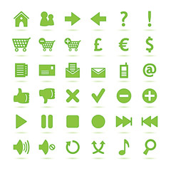 Icônes vertes