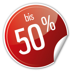 Button Rabatt - bis 50% prozent sparen reduziert