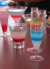 Cocktails color layers
