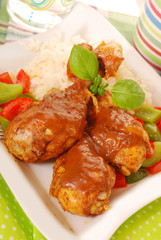 baked chicken legs with curry