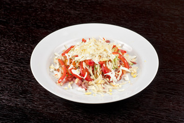 Meat tasty salad