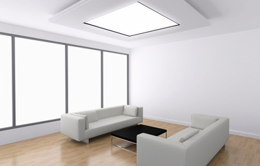 3d interno con divano