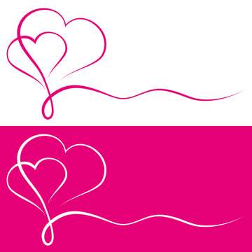 2 Love-Hearts Pink