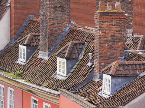 Old Rooftops In Bristol UK