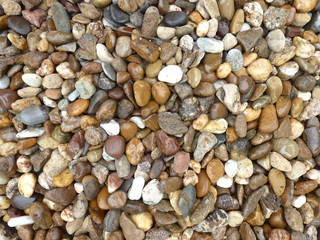wet oval stones background