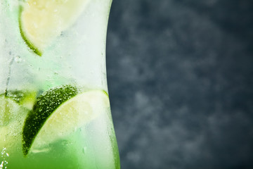 Lime drink close-up