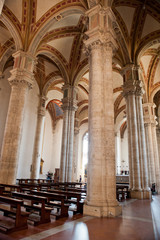 Inside the cathedral in Montepulciano, Tuscany, Italy