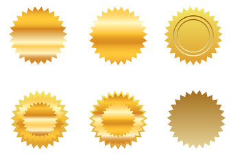 gold sticker set