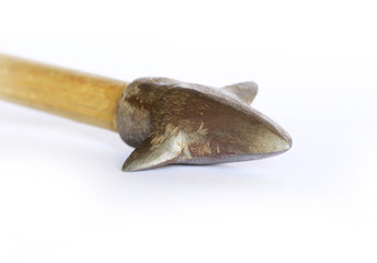 medieval arrowhead, detail