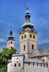 Fototapeta na wymiar Gothic castle church in slovakia
