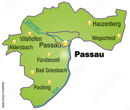 "Landkreis Passau Variante4" Stockfotos und lizenzfreie Vektoren auf