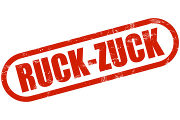 Grunge Stempel rot RUCK-ZUCK