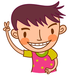 Close-up of boy smiling