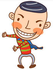 Naklejka premium Close-up of boy smiling