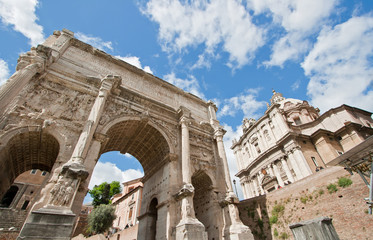 Fototapeta na wymiar Ruiny Forum Romanum