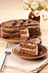 Homemade chocolate cake