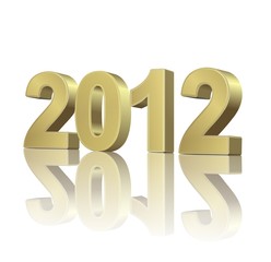 2012 gold on the white