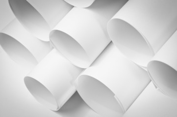 Blank paper rolls
