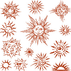 Sun sketshes