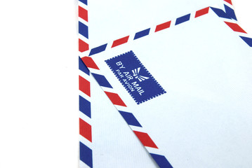 Air mail envelope.