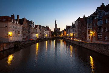 Canale a Bruges (Brugge), Belgio