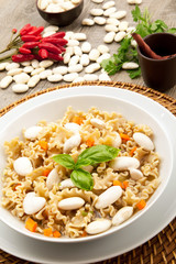 minestra di fagioli bianchi di spagna