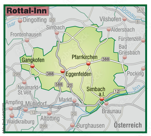 "Landkreis Rottal-Inn Variante6" Stockfotos und lizenzfreie Vektoren