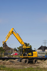 Excavator at work